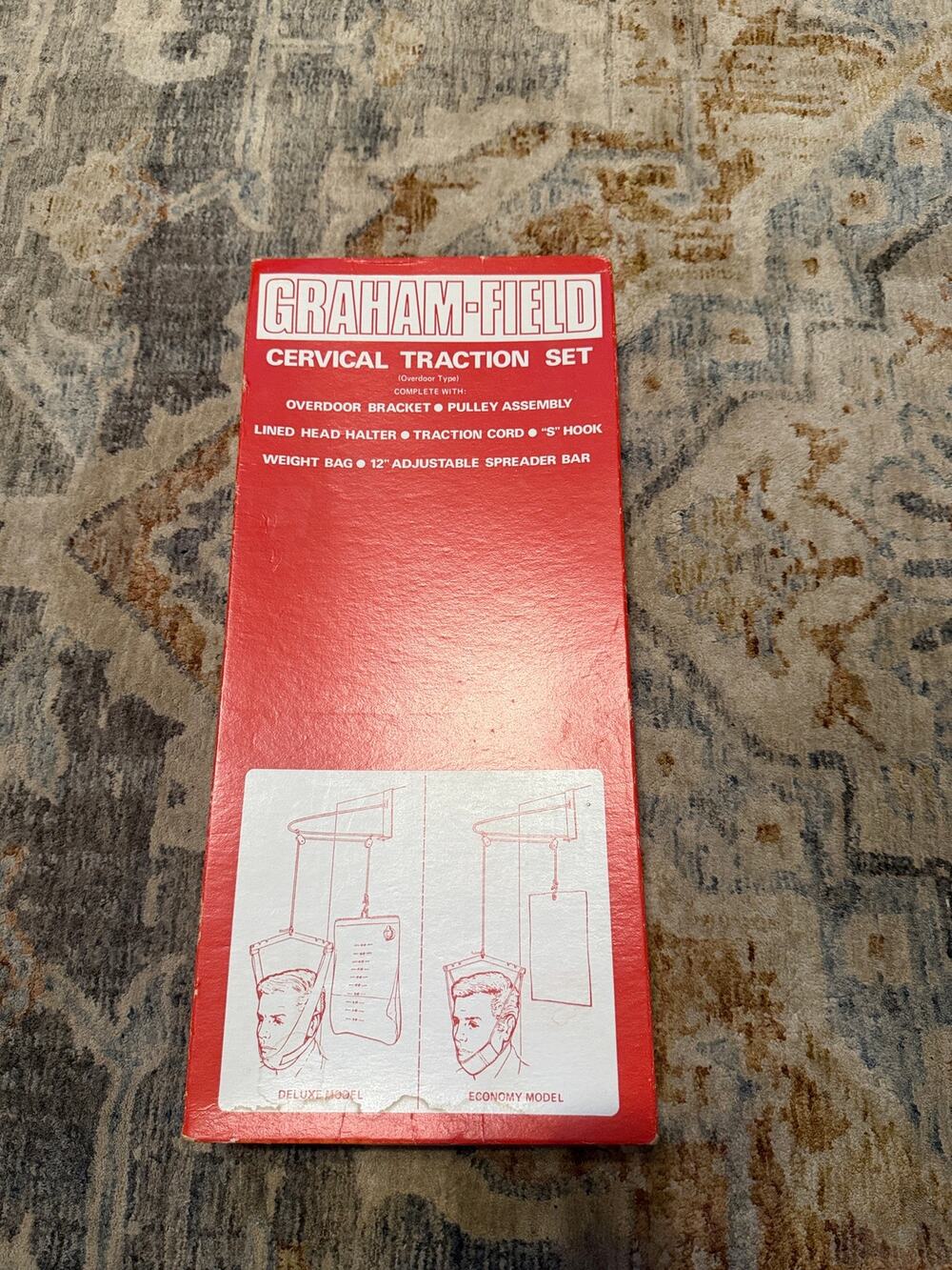 Vintage Graham Field Cervical Traction Set Deluxe Model 2867 Complete In Box